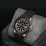 Yacht Master 40 RG Black Dial Oysterlex 126655