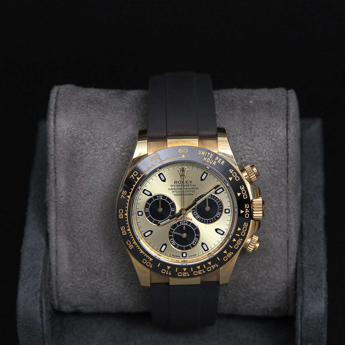 Daytona YG Golden Dial Oysterflex 116518LN