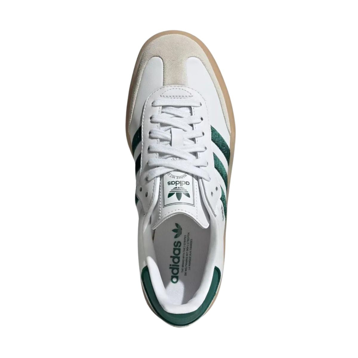 Adidas Sambae White Collegiate Green Gum (W)