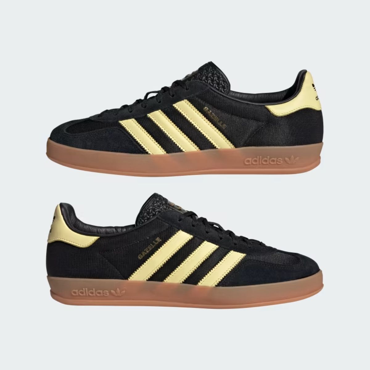 Adidas Gazelle Indoor Black Almost Yellow Gum