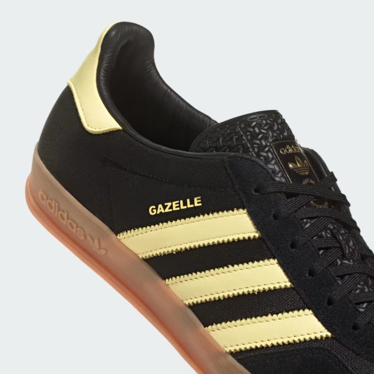 Adidas Gazelle Indoor Black Almost Yellow Gum