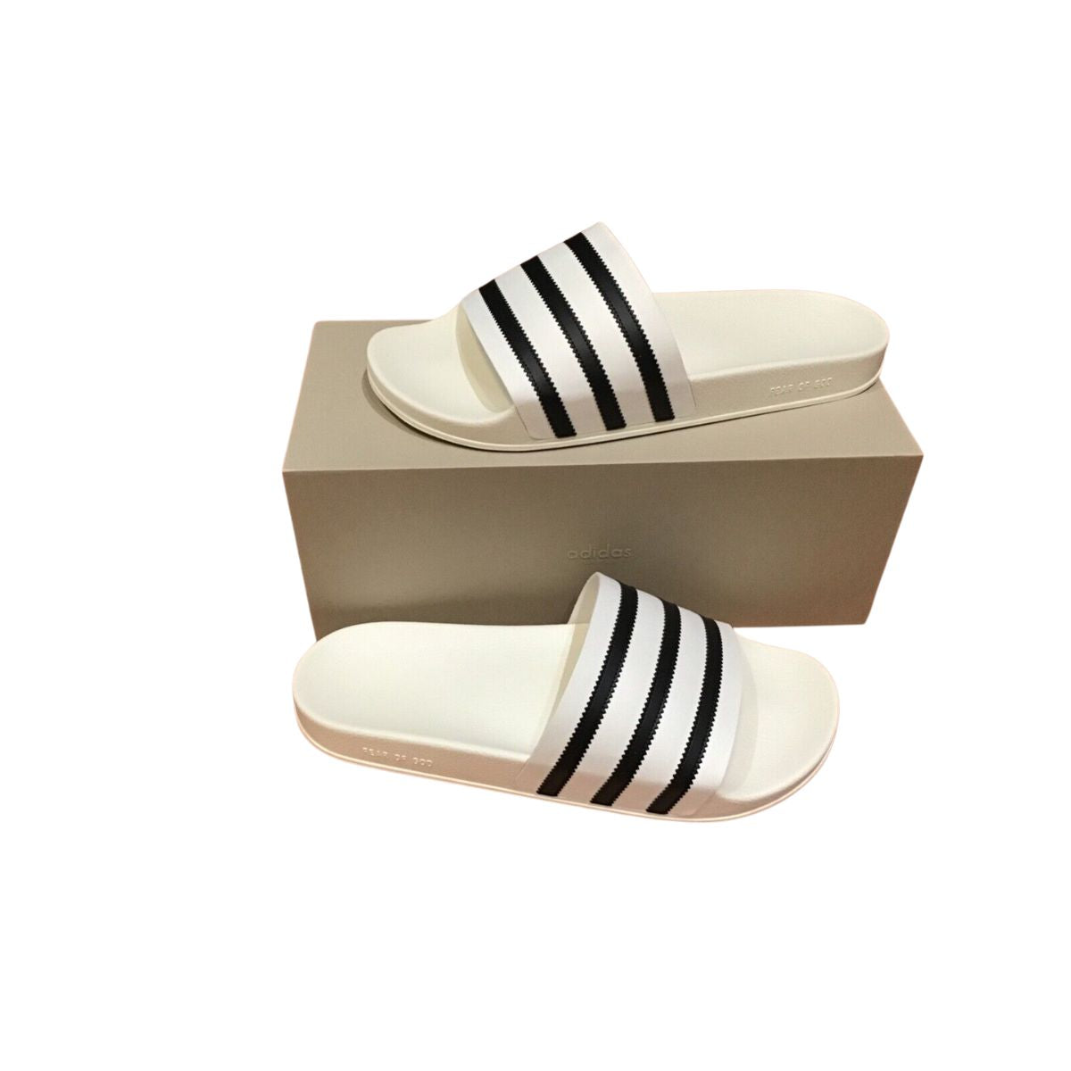 Adidas Fear Of God Athletics Adilette Slide White