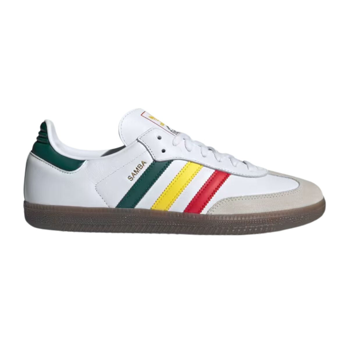 Adidas Samba OG Rasta White Yellow Green