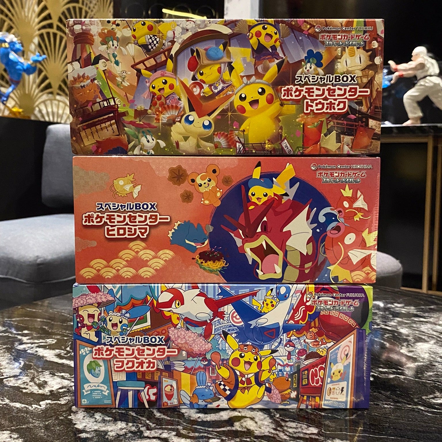 TCG Pokemon Center Japan Card Special Box Limited Fukuoka Tohoku Hiroshima