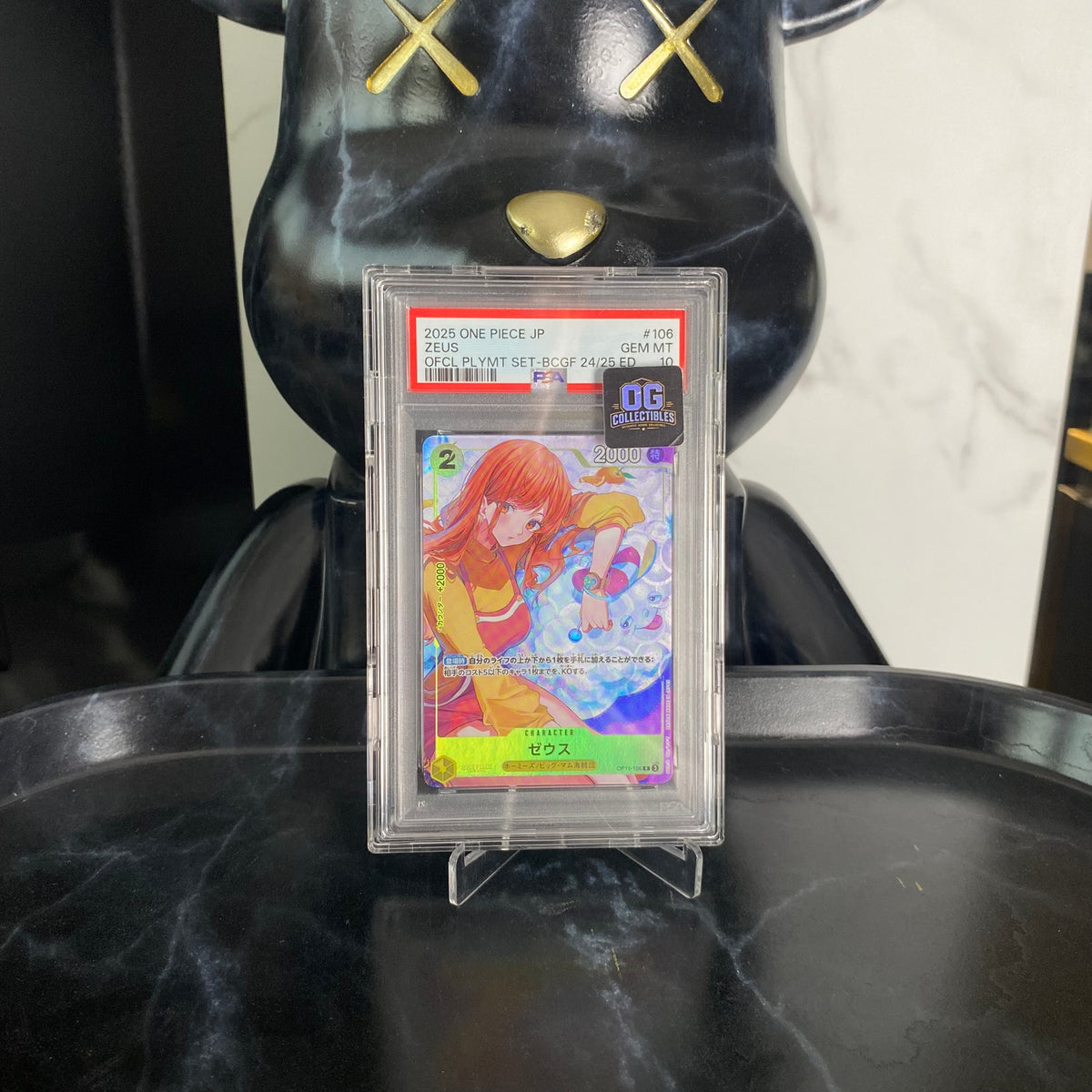 One Piece Card PSA 10 Zeus R OP11-106 Promotional Card Bandai Card Games Fest 24-25 Edition