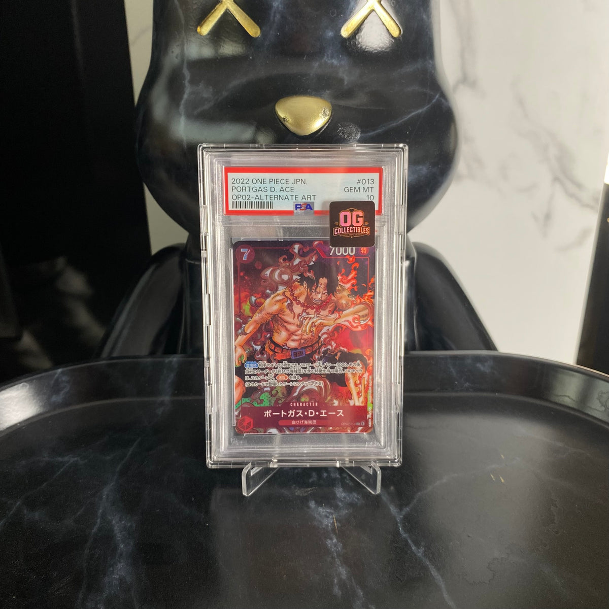 One Piece Card PSA 10 Portgas D Ace SR-P OP02-013 Booster Pack Final Battle