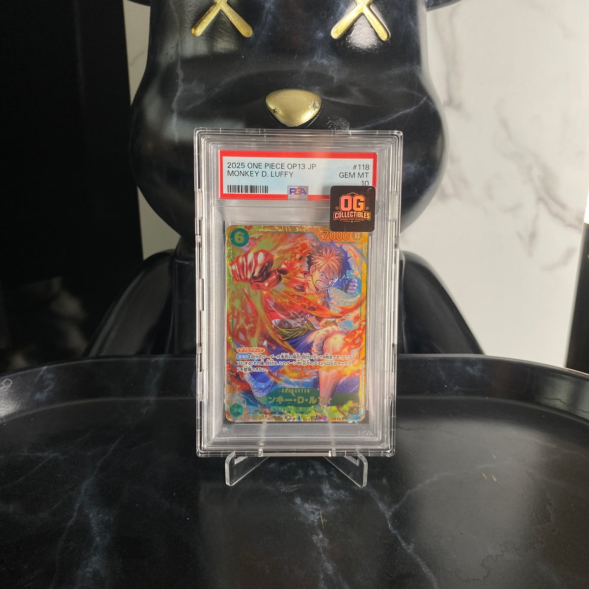One Piece Card Monkey D. Luffy PSA 10 SEC OP13-118 Booster Pack Carrying On His Will
