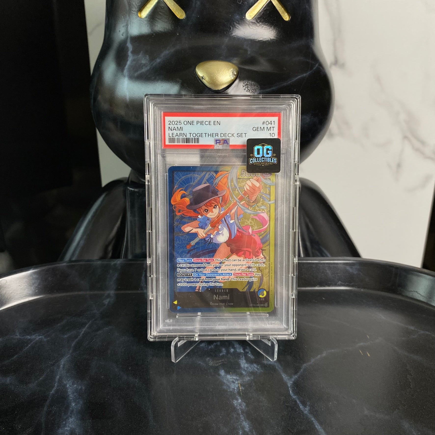 One Piece Card PSA 10 MDL ST21-011 , ZORO OP12-020, NAMI OP11-041 Learn Together Deck Set English