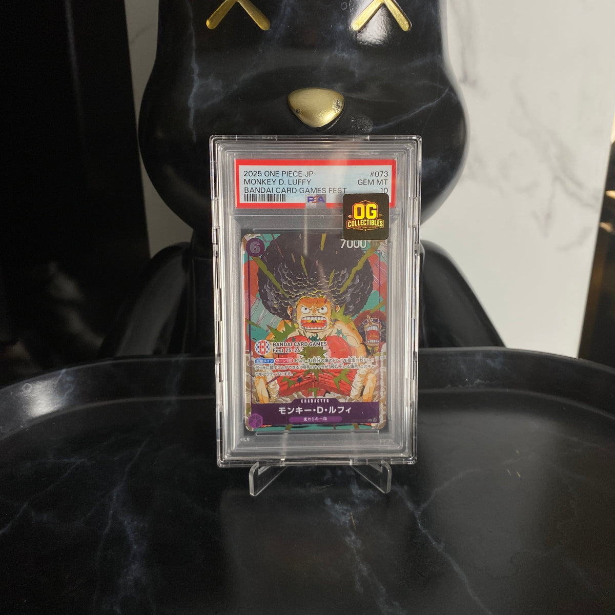 One Piece Card Monkey.D.Luffy R Attendee Gift OP07-073 Promotional Card BANDAI CARD GAMES Fest 25-26 in Tokyo