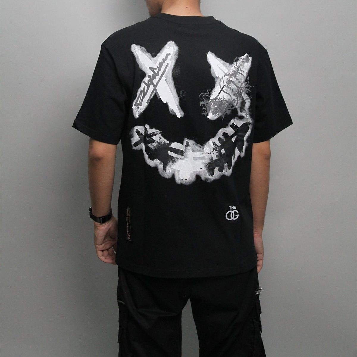RIC Ricky Is Clown Splash Ink Dragon Tears Smiling T-shirt Rickyisclown