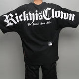 RIC Ricky Is Clown Gothic Font Logo Print T-shirt RickIsClown