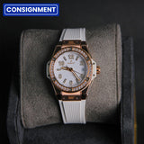 Hublot 33 Big Bang RG One Click King White Dial Diamond Bezel 485.OE.2080.RW.1204