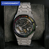 AP RO Frosted WG Openworked Rainbow Baguette Bezel 15412BC.YG.1224BC.03-B