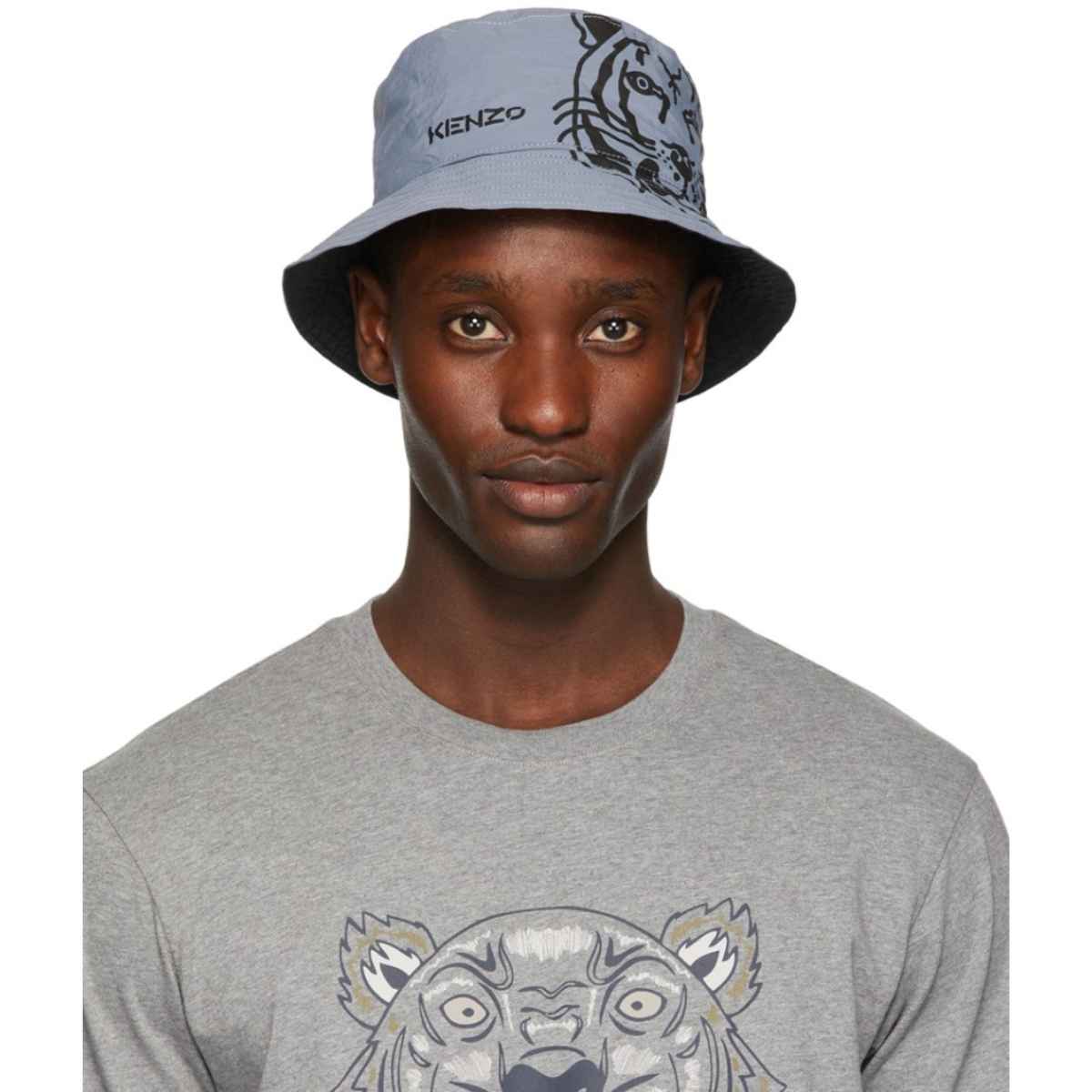 Kenzo Reversible Tiger Logo Print Bucket Hat