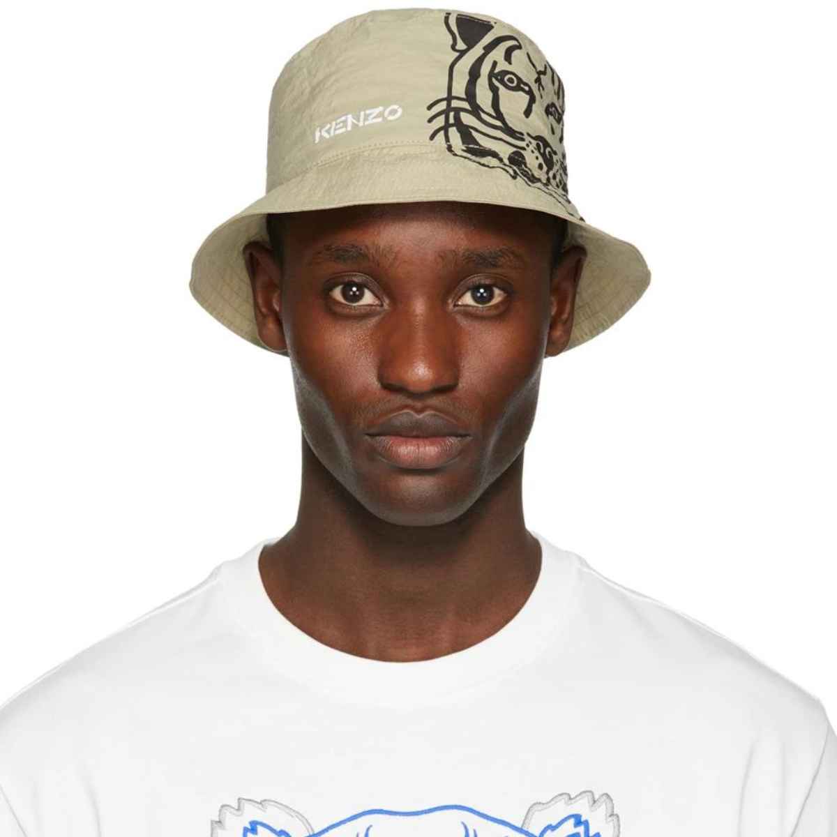 Kenzo Reversible Tiger Logo Print Bucket Hat