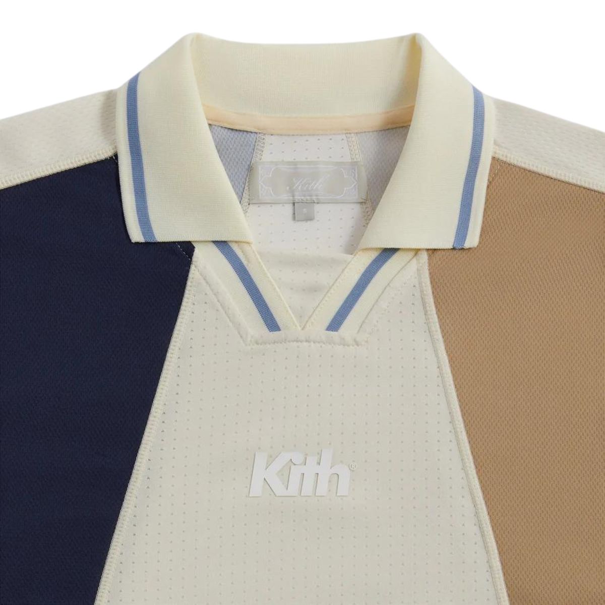 Kith Panelled Otto Long Sleeve Polo Sandrift