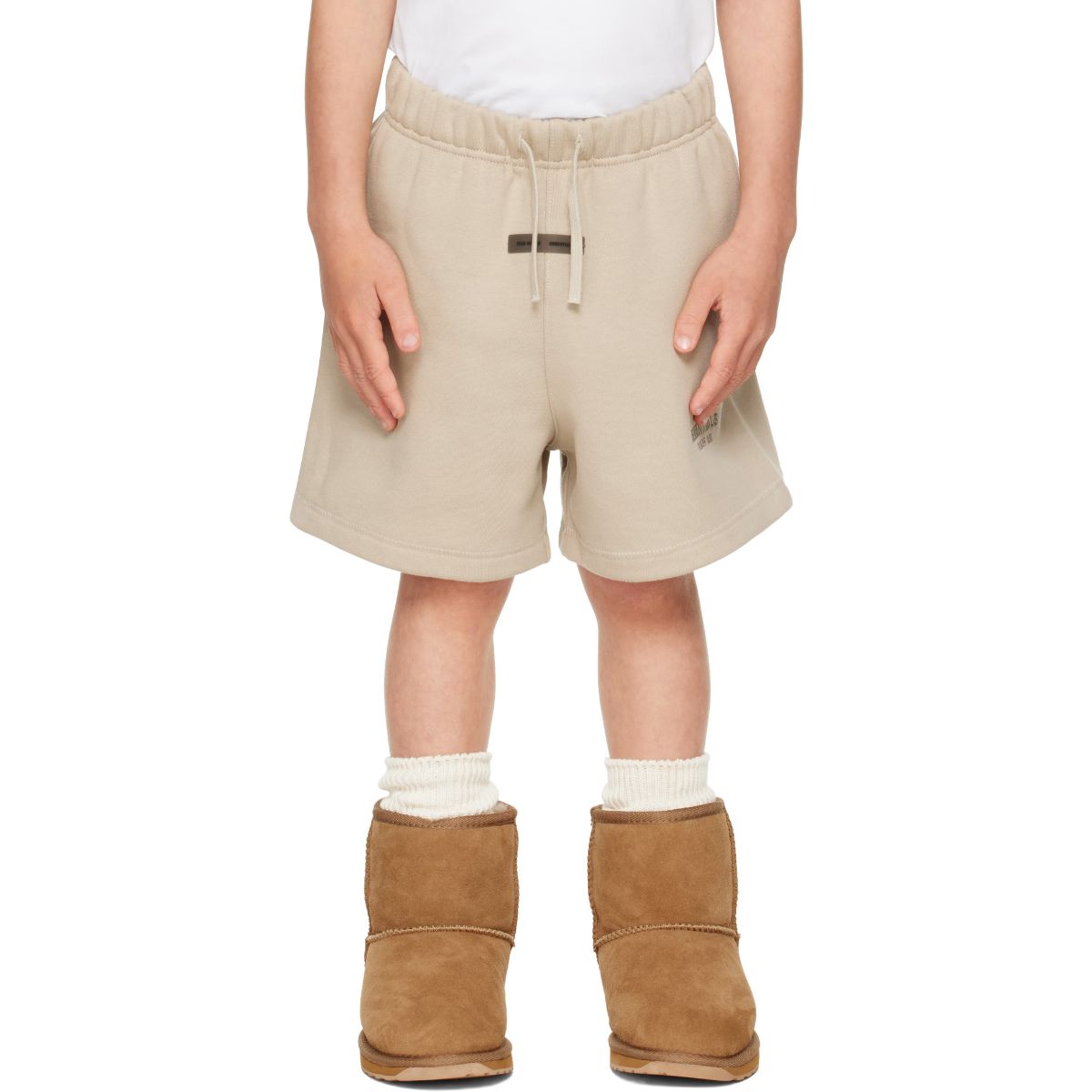 Fear of God Essentials Kids Fleece Soccer Shorts