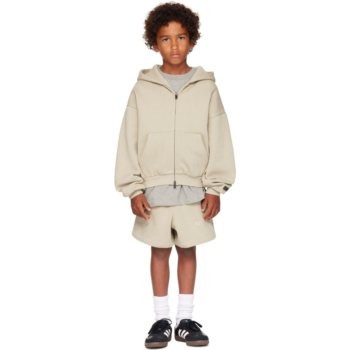 Fear of God Essentials Kids Fleece Soccer Shorts