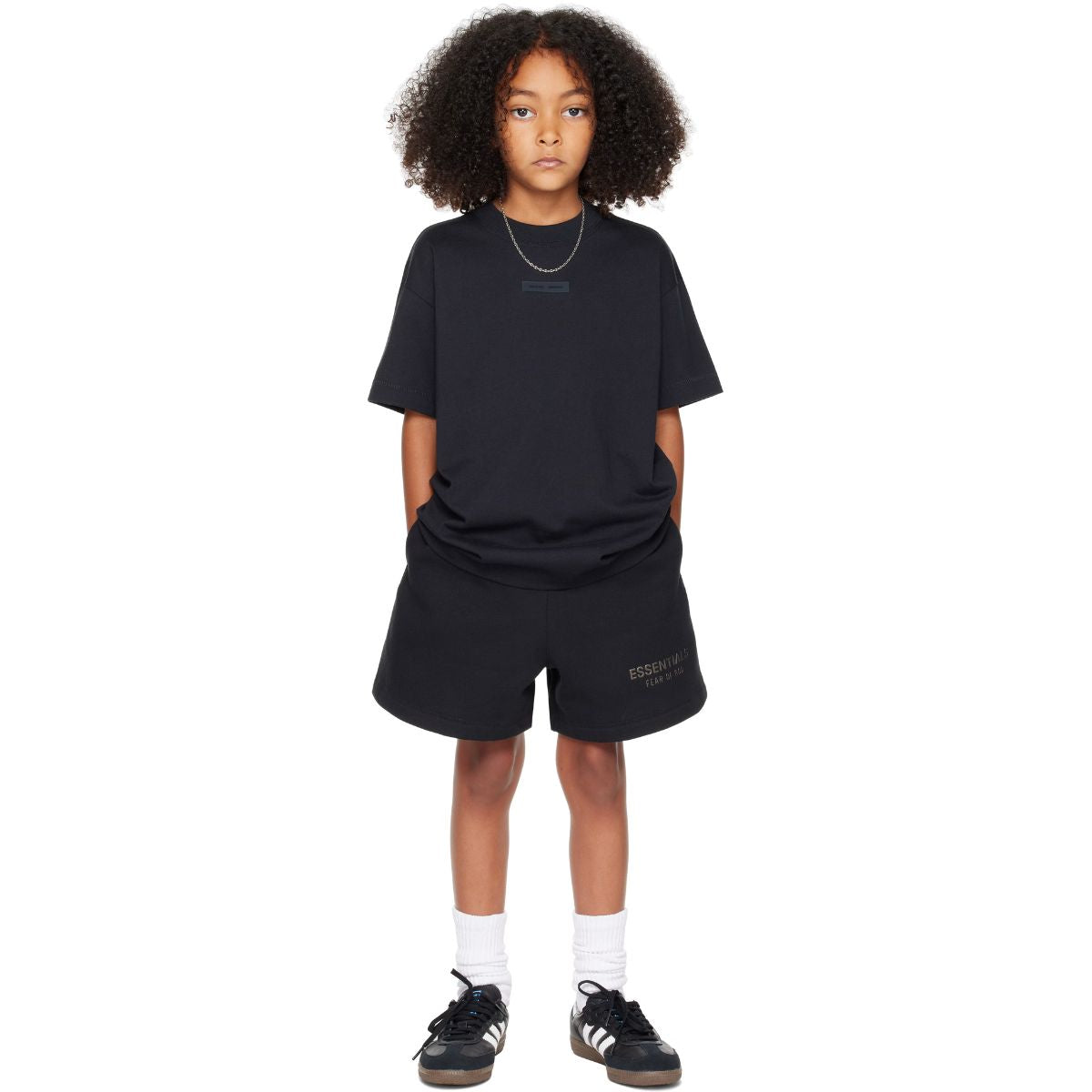 Fear of God Essentials Kids Fleece Soccer Shorts