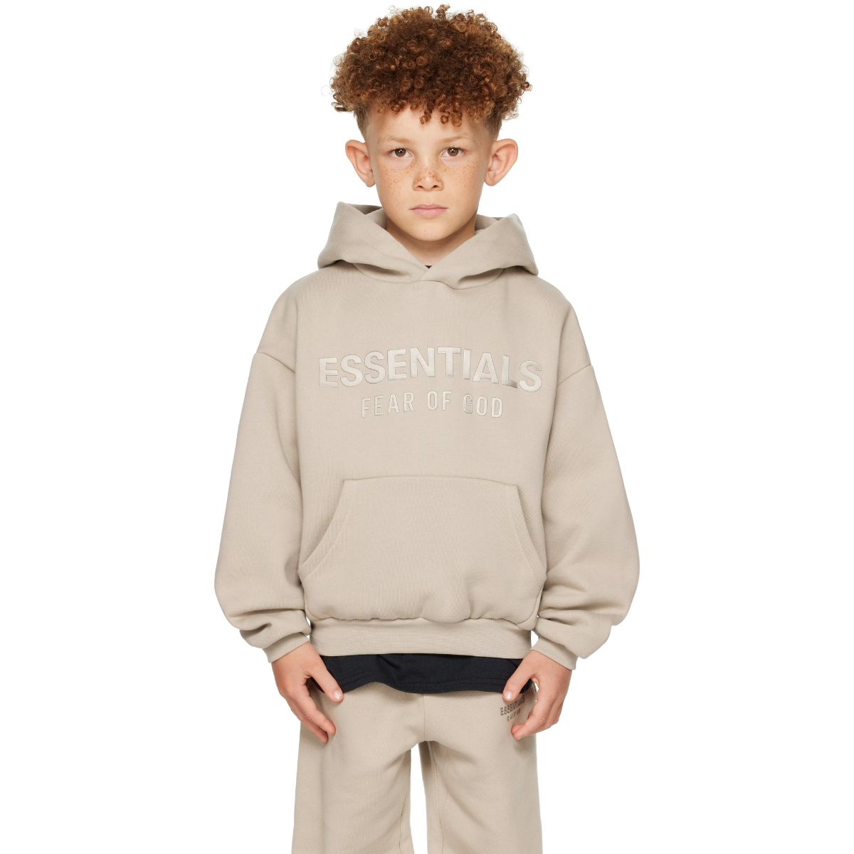 Fear Of God Essentials Kids Classic Fleece Hoodie