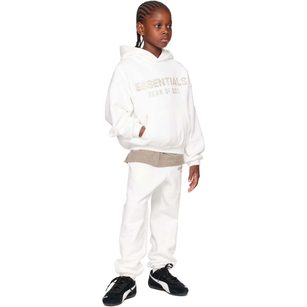 Fear Of God Essentials Kids Classic Fleece Hoodie