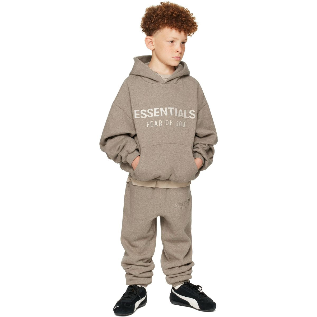 Fear Of God Essentials Kids Classic Fleece Hoodie