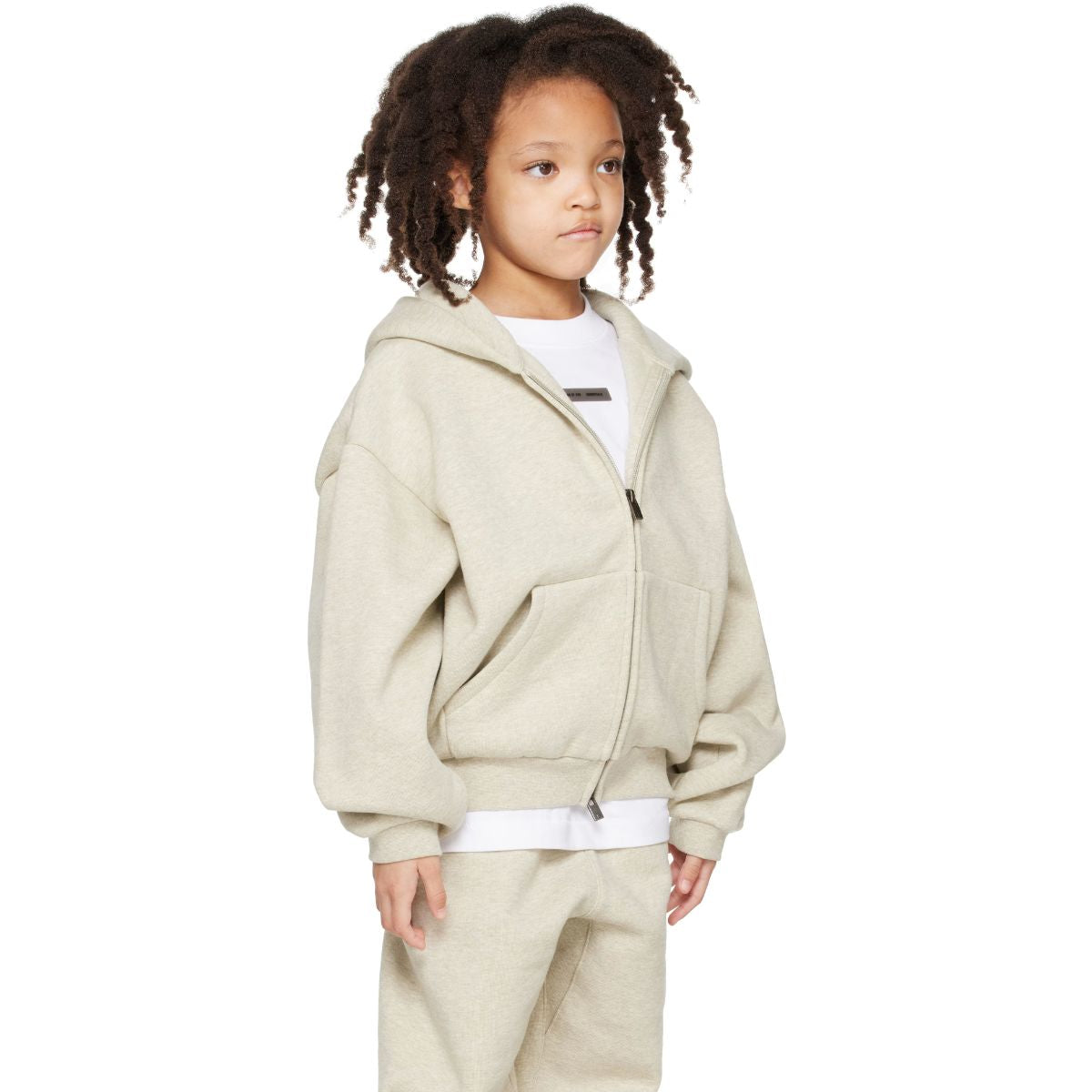 Fear Of God Essentials Kids Classic Fleece Zip-Up Hoodie