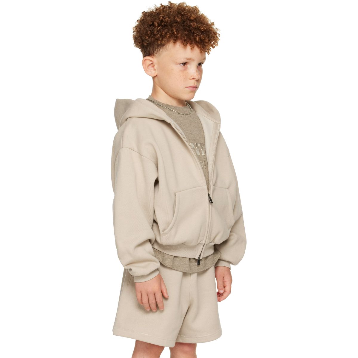 Fear Of God Essentials Kids Classic Fleece Zip-Up Hoodie
