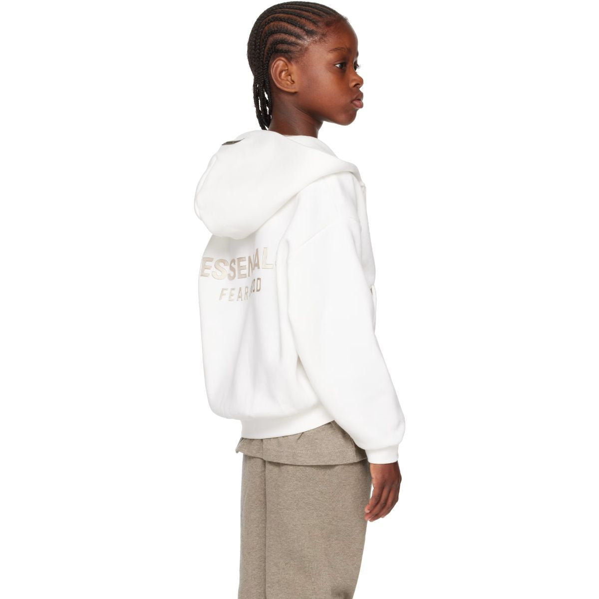 Fear Of God Essentials Kids Classic Fleece Zip-Up Hoodie