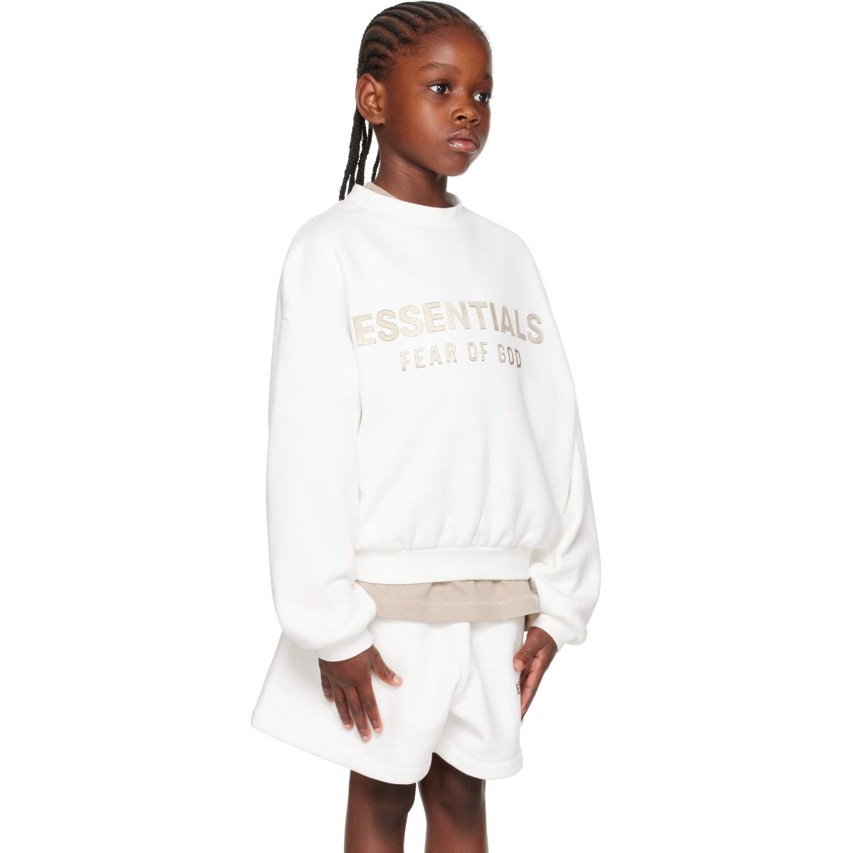 Fear Of God Essentials Kids Fleece Crewneck Sweatshirt