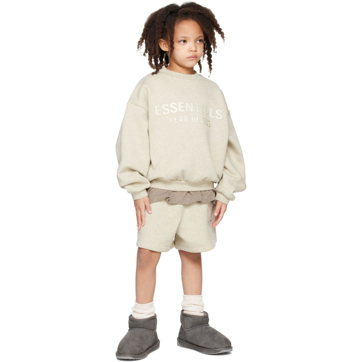 Fear Of God Essentials Kids Fleece Crewneck Sweatshirt