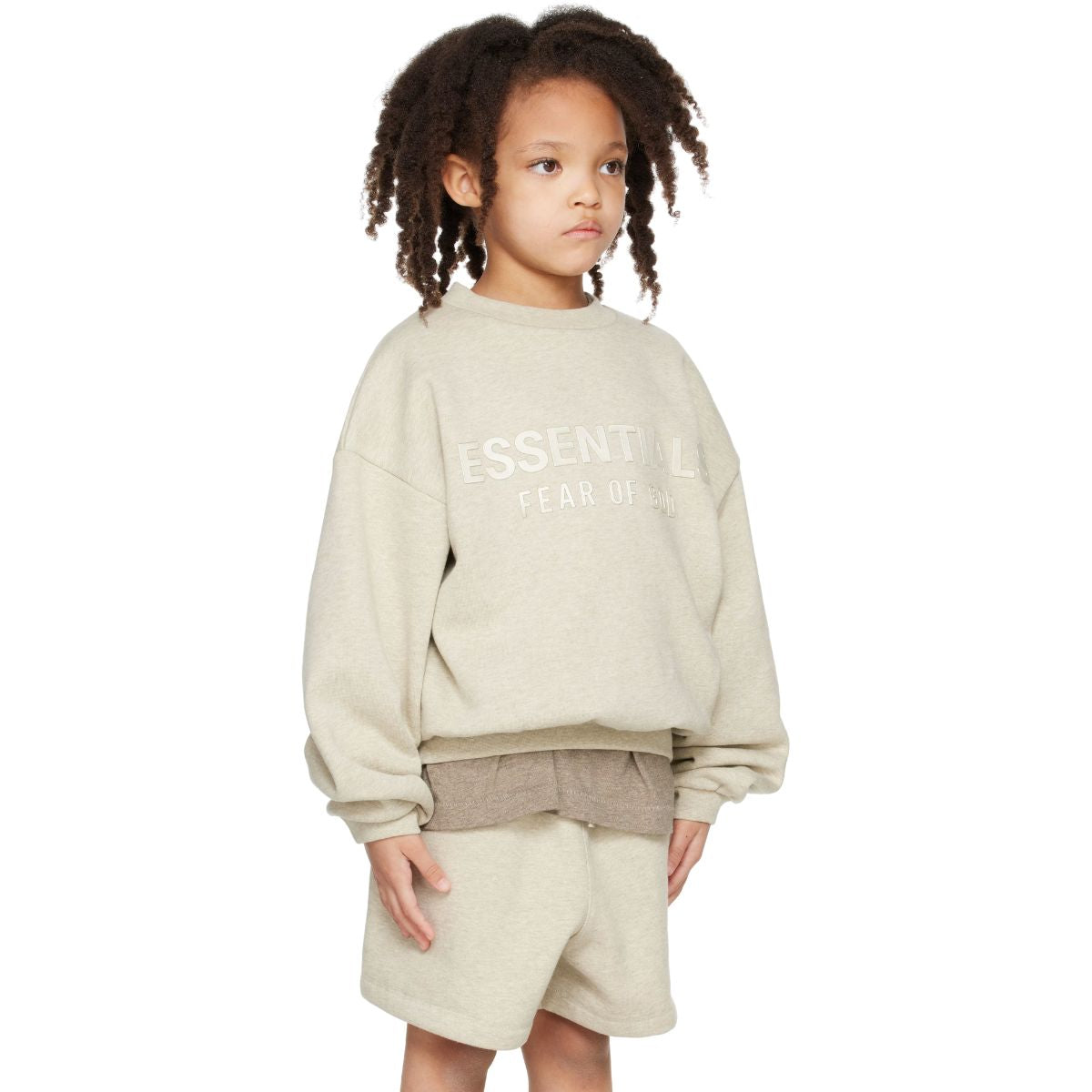Fear Of God Essentials Kids Fleece Crewneck Sweatshirt