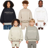 Fear Of God Essentials Kids Fleece Crewneck Sweatshirt