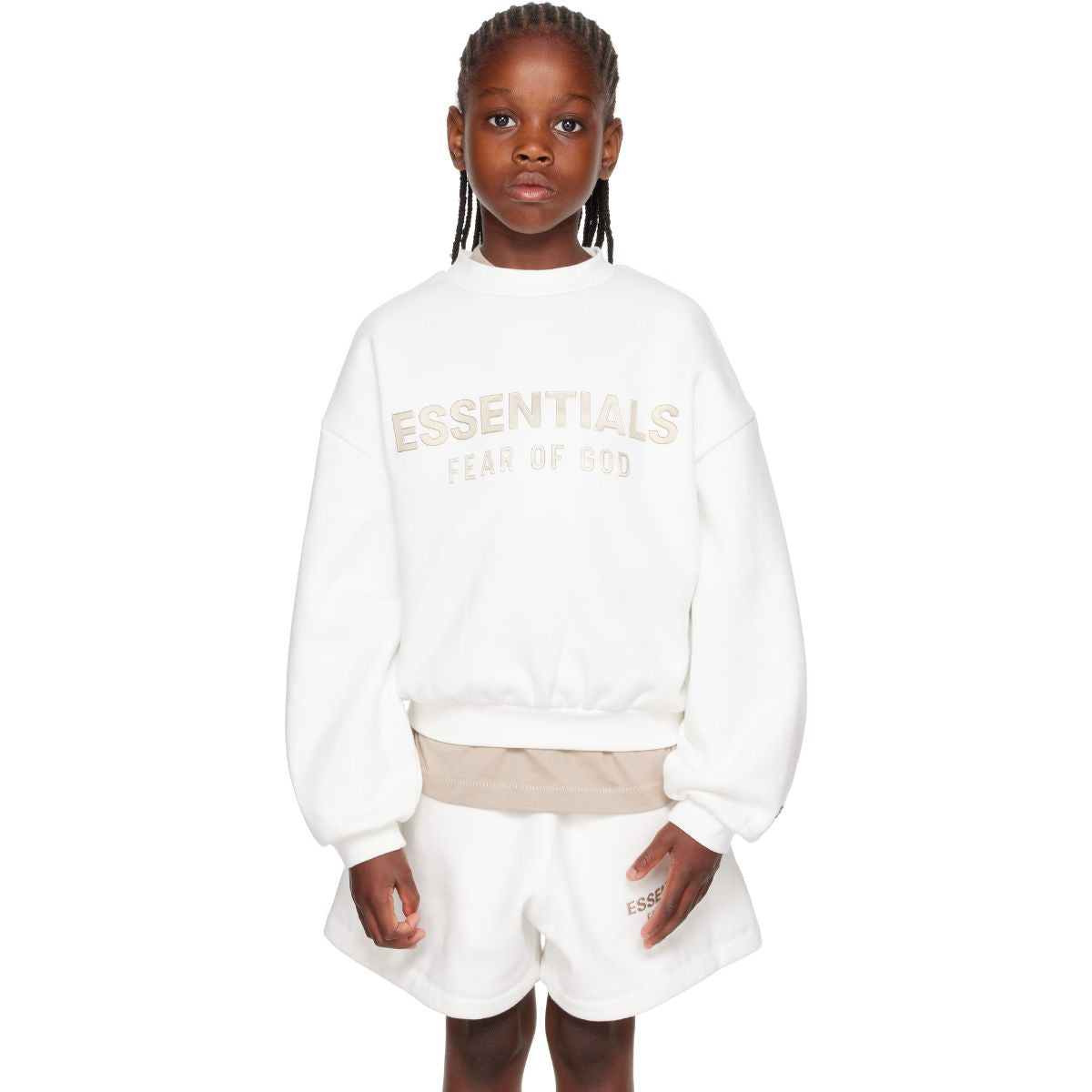Fear Of God Essentials Kids Fleece Crewneck Sweatshirt