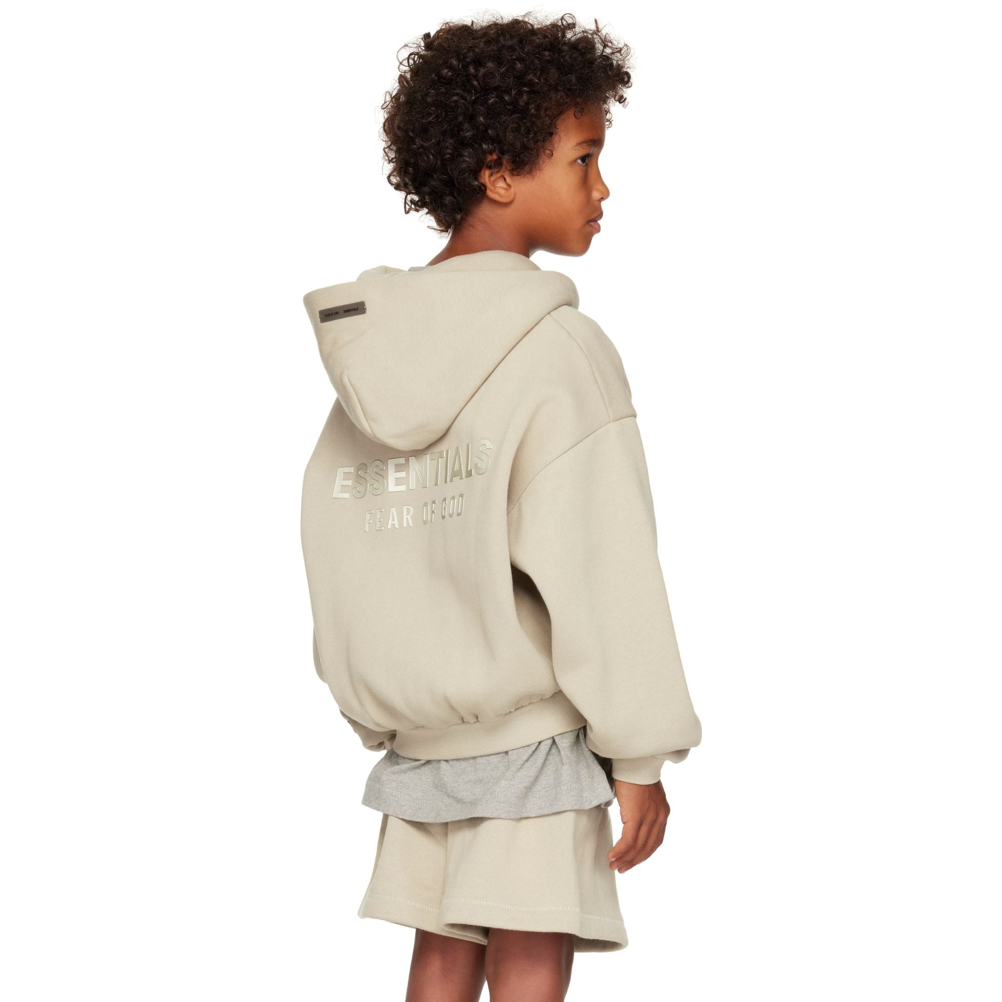 Fear Of God Essentials Kids Fleece Zip Up Hoodie