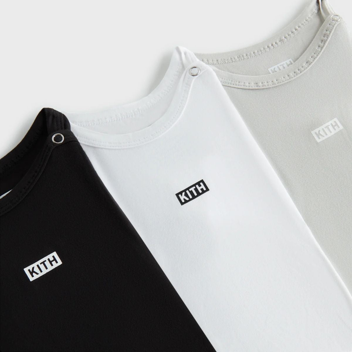 Kith Baby 3-Pack Core Short Sleeve Onesie Black