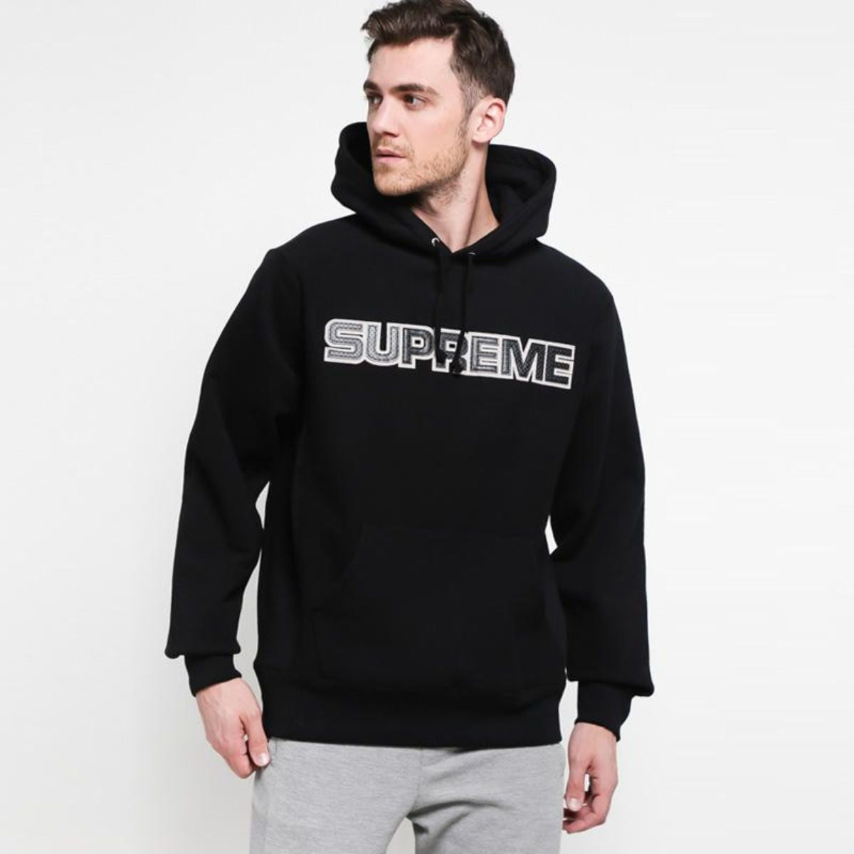 Supreme Perforated Leather Hoodie