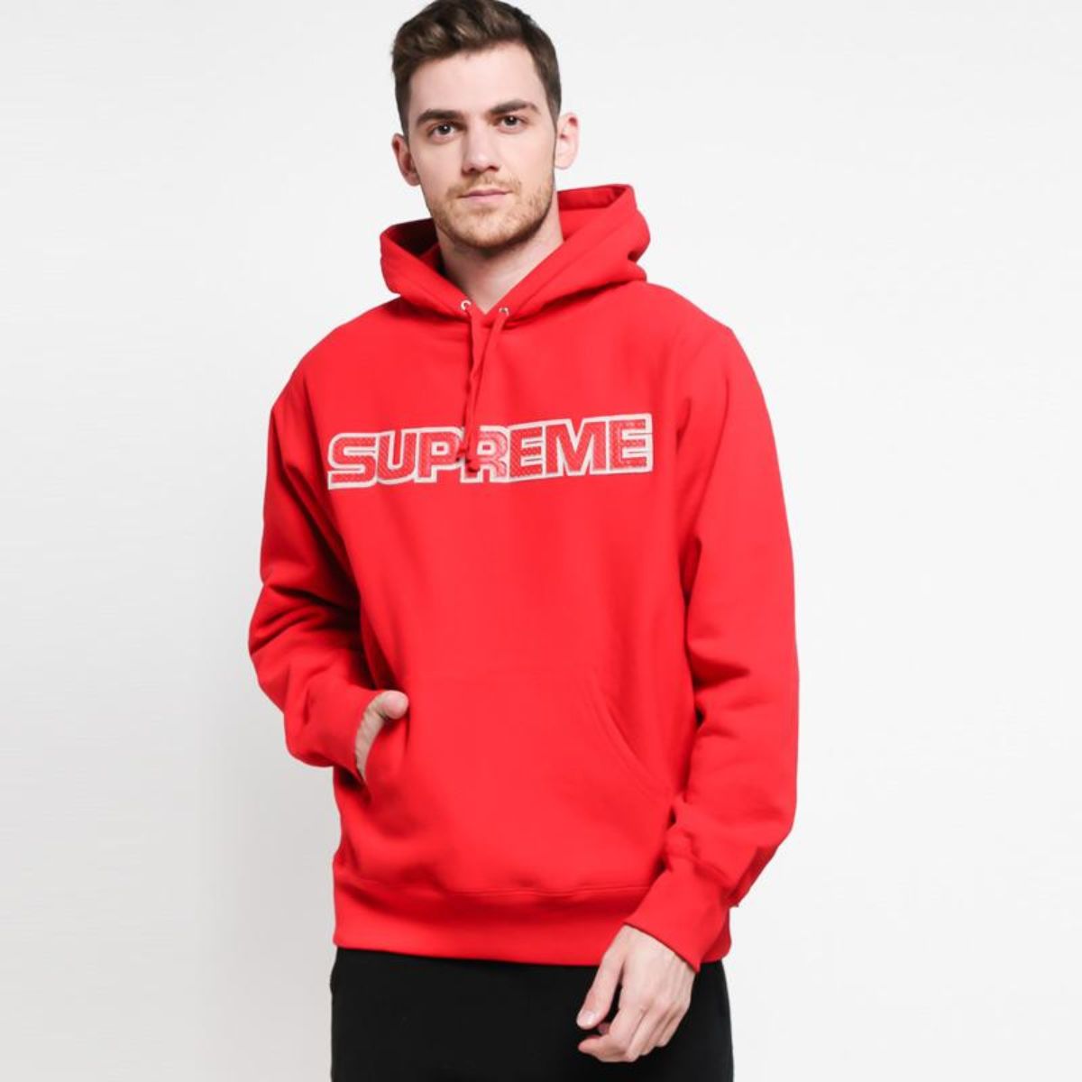 Supreme Perforated Leather Hoodie