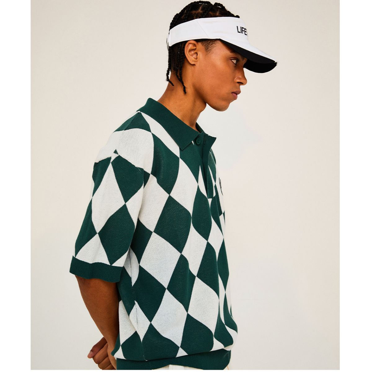 LifeWork Argyle Collar T-Shirt Knit