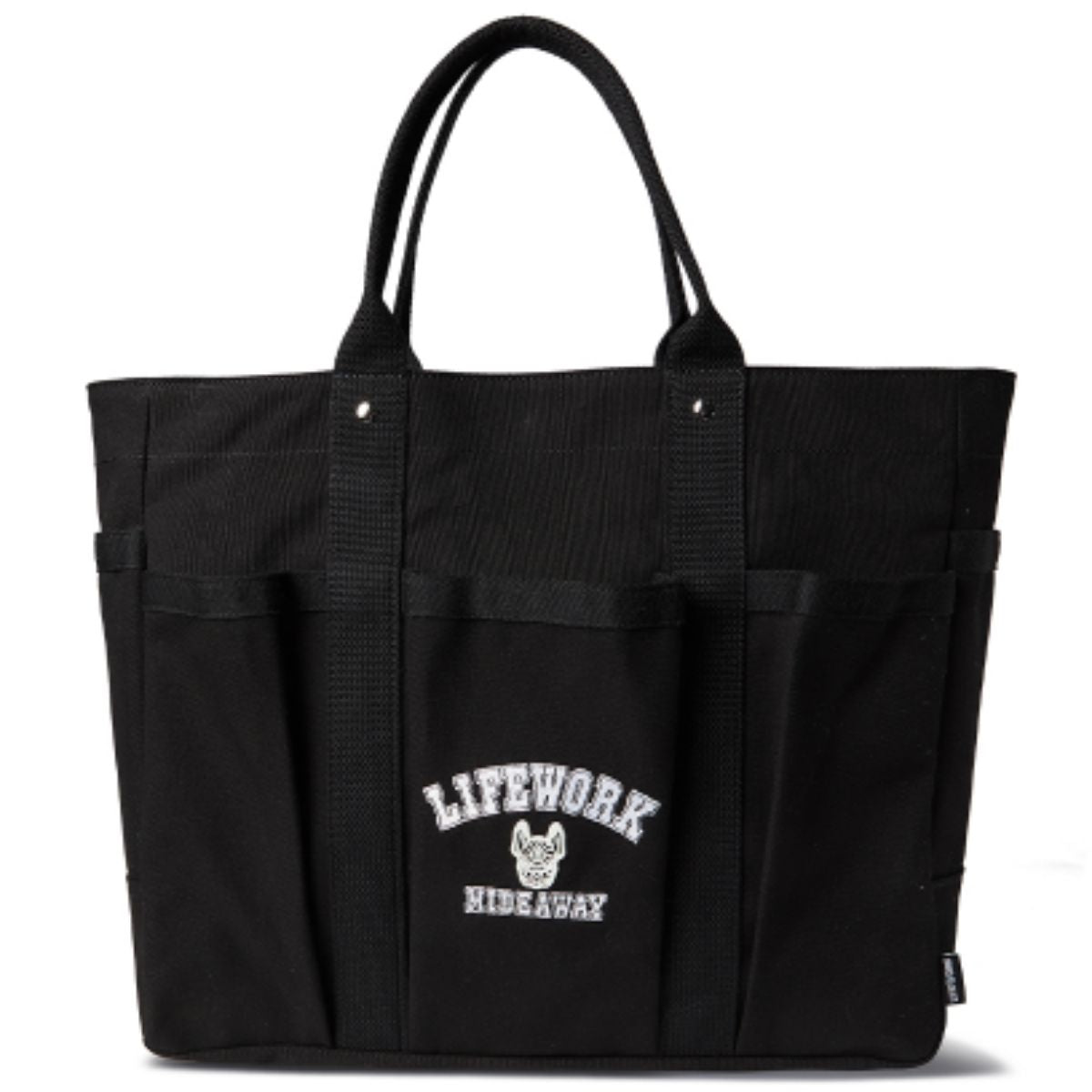 LifeWork Arch Logo Canvas Tote Bag Black