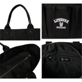 LifeWork Arch Logo Canvas Tote Bag Black