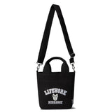 LifeWork Arch Logo Canvas 2WAY Mini Tote Bag Black