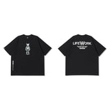 LifeWork Grain Figure Hipdog T-Shirt  Black