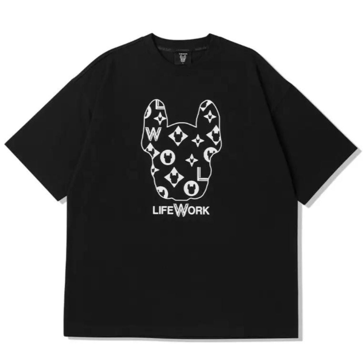 LifeWork Monogram LW Radog T-shirt Black