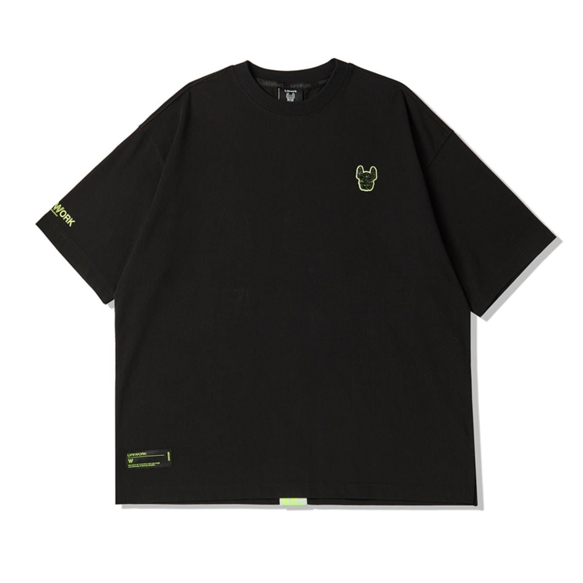 LifeWork neon tape T-shirt