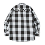 LifeWork Multi-Logo One-Pocket Check Long Shirt