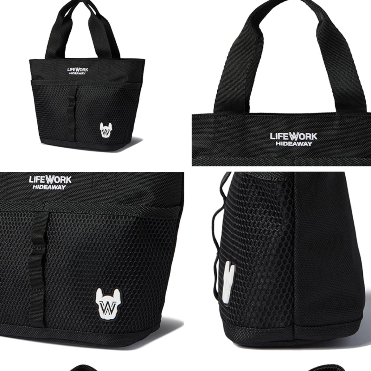 LifeWork Radog Waffen Mesh Mini Tote Bag Black