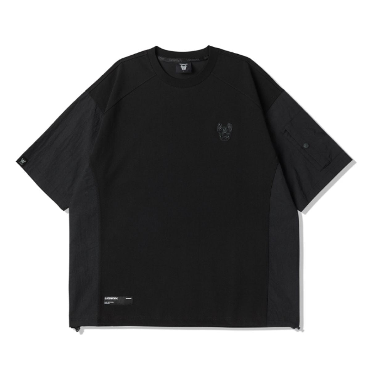 LifeWork Radog Woven Patch T-Shirt Black