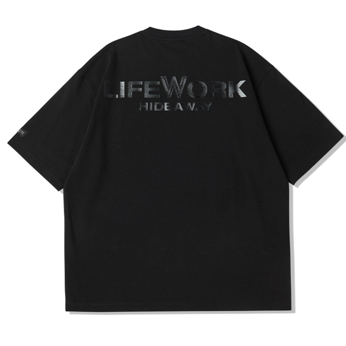 LifeWork Small Dog  Embroidered T-Shirt Black