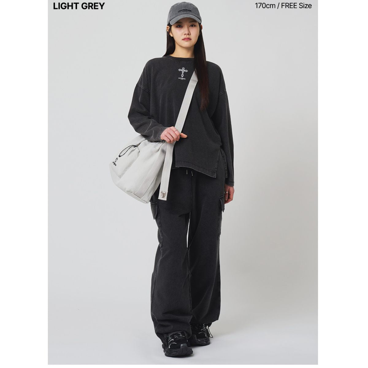 Lifework Shirring Face Radog Crossbody Bag